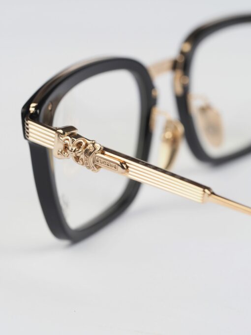 Chrome Hearts Glasses Sunglasses OVERPOKED BLACKGOLD PLATED 2