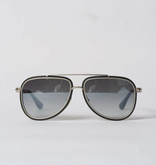 Chrome Hearts Glasses Sunglasses PREYANK MATTE BLACKMATTE SILVER 1