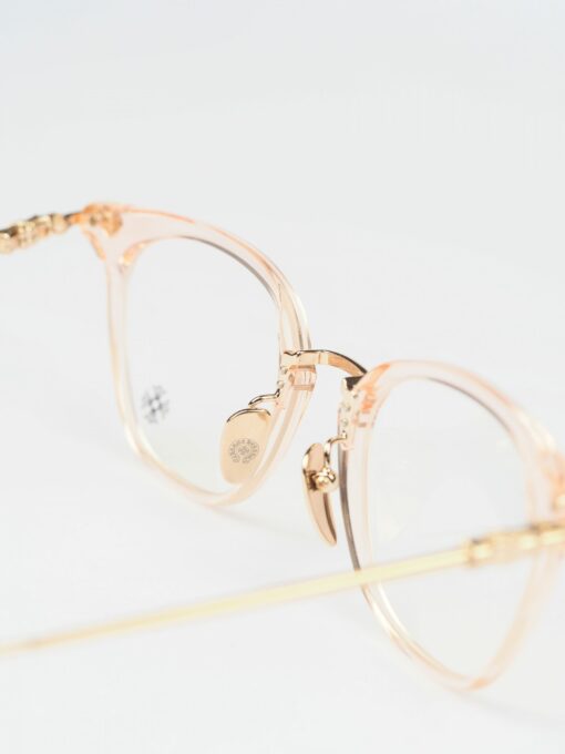 Chrome Hearts Glasses Sunglasses SHAGASS 51 PINK CRYSTALGOLD PLATED 5
