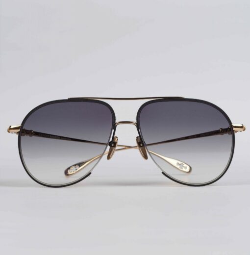 Chrome Hearts Glasses Sunglasses STEPPIN BLU MATTE BLACKGOLD PLATED 1