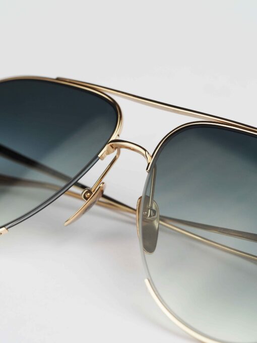 Chrome Hearts Glasses Sunglasses STEPPIN BLU SKYSCRAPERGOLD PLATED 3