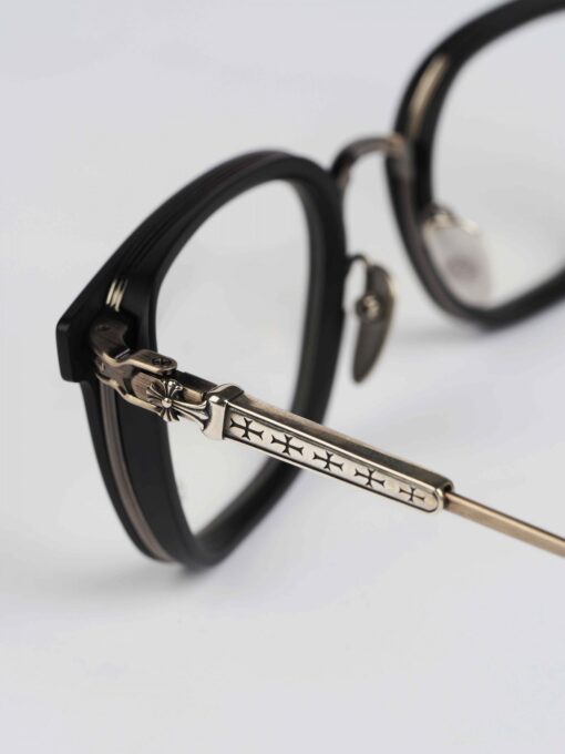 Chrome Hearts Glasses Sunglasses TELEVAGILIST MATTE BLACKANTIQUE SILVER 9