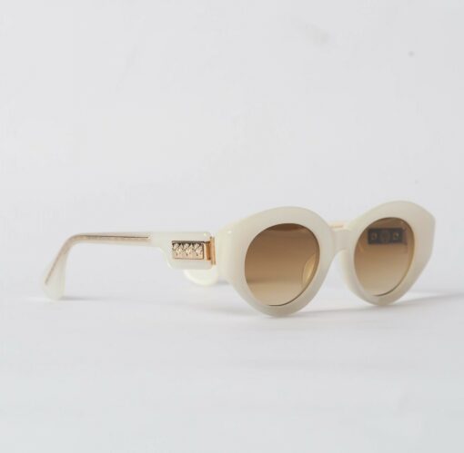 Chrome Hearts Glasses Sunglasses VAJAMMIN WHITE PEARLGOLD PLATED 1