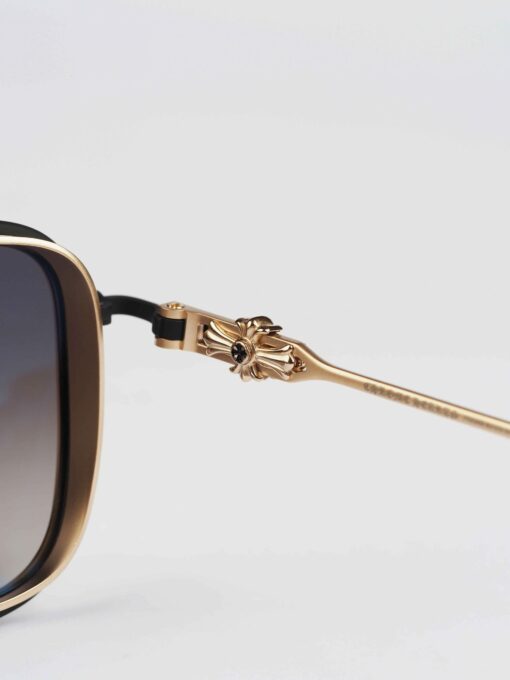 Chrome Hearts glasses Chrome Hearts Sunglasses HUMPSTER MIDNIGHT BLUEMATTE GOLD PLATED 5