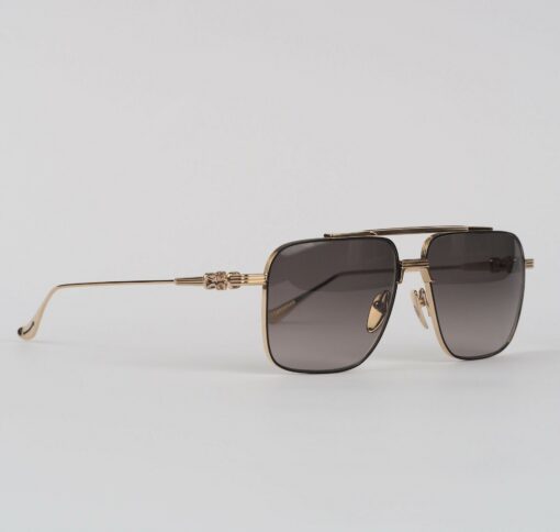 Chrome Hearts glasses Chrome Hearts Sunglasses MAGNUM I MATTE BLACKSTAINLESS STEELGOLD PLATED 1