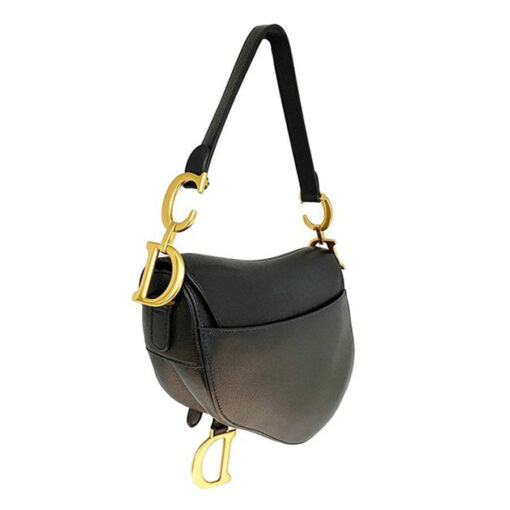 Dior Saddle Mini Handbag in Black color 2
