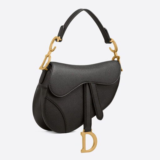 Dior Saddle Mini Handbag in Black color