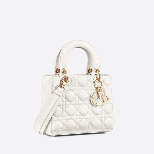 Dior Small Lady Dior My ABCDior Handbag in White color 3